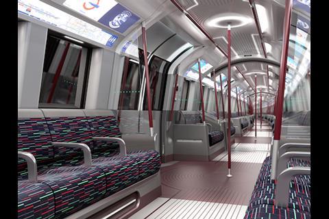 Impression of New Tube for London train.